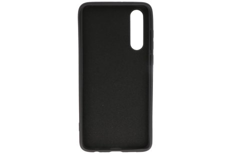 BAOHU Hoesje Geschikt voor de Huawei P30 - Fashion Color Backcover Telefoonhoesje - Zwart