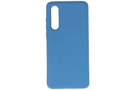 BAOHU Hoesje Geschikt voor de Huawei P30 - Fashion Color Backcover Telefoonhoesje - Navy