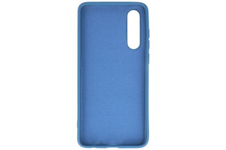 BAOHU Hoesje Geschikt voor de Huawei P30 - Fashion Color Backcover Telefoonhoesje - Navy