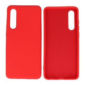 BAOHU Hoesje Geschikt voor de Huawei P30 - Fashion Color Backcover Telefoonhoesje - Rood