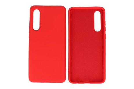 BAOHU Hoesje Geschikt voor de Huawei P30 - Fashion Color Backcover Telefoonhoesje - Rood