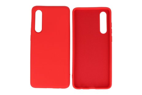 Hoesje Geschikt voor de Huawei P30 - Fashion Color Backcover Telefoonhoesje - Rood
