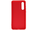 BAOHU Hoesje Geschikt voor de Huawei P30 - Fashion Color Backcover Telefoonhoesje - Rood