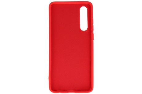 Hoesje Geschikt voor de Huawei P30 - Fashion Color Backcover Telefoonhoesje - Rood