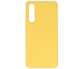 BAOHU Hoesje Geschikt voor de Huawei P30 - Fashion Color Backcover Telefoonhoesje - Geel