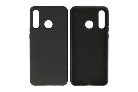 BAOHU Hoesje Geschikt voor de Huawei P30 Lite - Fashion Color Backcover Telefoonhoesje - Zwart