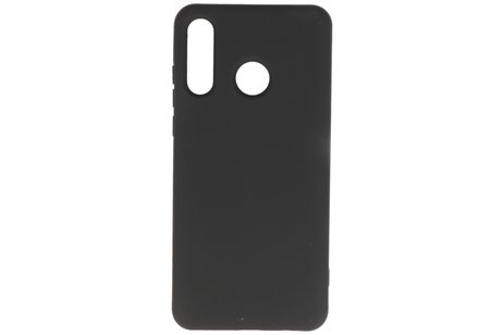 BAOHU Hoesje Geschikt voor de Huawei P30 Lite - Fashion Color Backcover Telefoonhoesje - Zwart