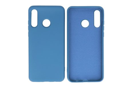 BAOHU Hoesje Geschikt voor de Huawei P30 Lite - Fashion Color Backcover Telefoonhoesje - Navy