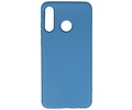 BAOHU Hoesje Geschikt voor de Huawei P30 Lite - Fashion Color Backcover Telefoonhoesje - Navy