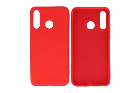 BAOHU Hoesje Geschikt voor de Huawei P30 Lite - Fashion Color Backcover Telefoonhoesje - Rood