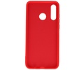 Hoesje Geschikt voor de Huawei P30 Lite - Fashion Color Backcover Telefoonhoesje - Rood