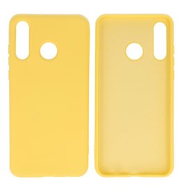 BAOHU Huawei P30 Lite Hoesje Fashion Backcover Telefoonhoesje Geel
