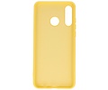BAOHU Hoesje Geschikt voor de Huawei P30 Lite - Fashion Color Backcover Telefoonhoesje - Geel