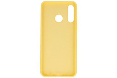 Huawei P30 Lite Hoesje Fashion Backcover Telefoonhoesje Geel