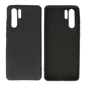 Hoesje Geschikt voor de Huawei P30 Pro - Fashion Color Backcover Telefoonhoesje - Zwart