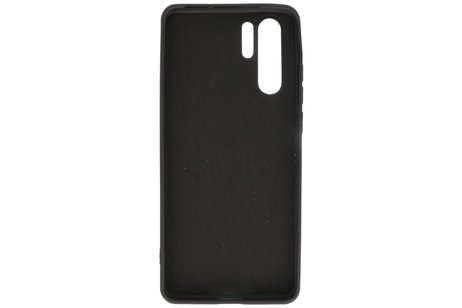 BAOHU Hoesje Geschikt voor de Huawei P30 Pro - Fashion Color Backcover Telefoonhoesje - Zwart