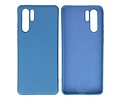 Hoesje Geschikt voor de Huawei P30 Pro - Fashion Color Backcover Telefoonhoesje - Navy