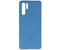 BAOHU Hoesje Geschikt voor de Huawei P30 Pro - Fashion Color Backcover Telefoonhoesje - Navy