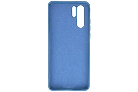 BAOHU Hoesje Geschikt voor de Huawei P30 Pro - Fashion Color Backcover Telefoonhoesje - Navy