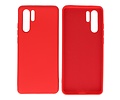 BAOHU Hoesje Geschikt voor de Huawei P30 Pro - Fashion Color Backcover Telefoonhoesje - Rood
