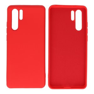 BAOHU Hoesje Geschikt voor de Huawei P30 Pro - Fashion Color Backcover Telefoonhoesje - Rood