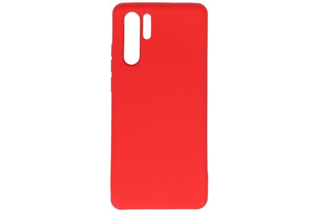 BAOHU Hoesje Geschikt voor de Huawei P30 Pro - Fashion Color Backcover Telefoonhoesje - Rood
