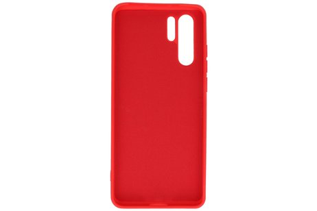 BAOHU Hoesje Geschikt voor de Huawei P30 Pro - Fashion Color Backcover Telefoonhoesje - Rood