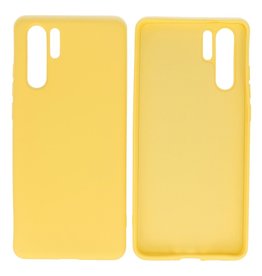 BAOHU Huawei P30 Pro Hoesje Fashion Backcover Telefoonhoesje Geel