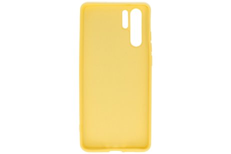 Huawei P30 Pro Hoesje Fashion Backcover Telefoonhoesje Geel