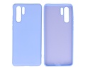 BAOHU Hoesje Geschikt voor de Huawei P30 Pro - Fashion Color Backcover Telefoonhoesje - Paars