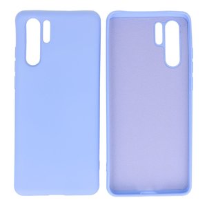 Hoesje Geschikt voor de Huawei P30 Pro - Fashion Color Backcover Telefoonhoesje - Paars