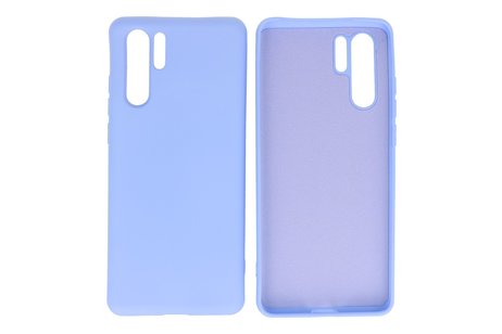 BAOHU Hoesje Geschikt voor de Huawei P30 Pro - Fashion Color Backcover Telefoonhoesje - Paars