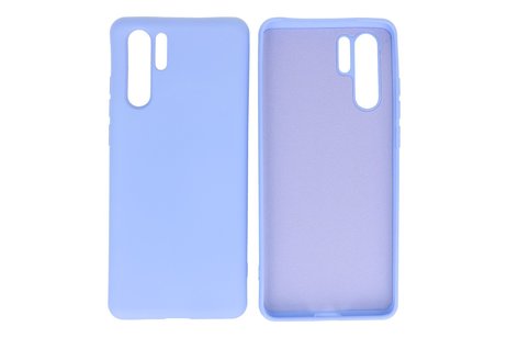 Hoesje Geschikt voor de Huawei P30 Pro - Fashion Color Backcover Telefoonhoesje - Paars