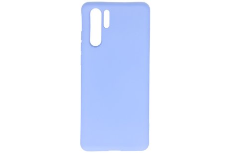 BAOHU Hoesje Geschikt voor de Huawei P30 Pro - Fashion Color Backcover Telefoonhoesje - Paars