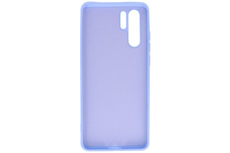 BAOHU Hoesje Geschikt voor de Huawei P30 Pro - Fashion Color Backcover Telefoonhoesje - Paars