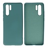 BAOHU Huawei P30 Pro Hoesje Fashion Backcover Telefoonhoesje Donker Groen