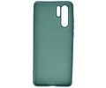 BAOHU Hoesje Geschikt voor de Huawei P30 Pro - Fashion Color Backcover Telefoonhoesje - Donker Groen