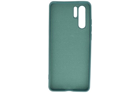 Huawei P30 Pro Hoesje Fashion Backcover Telefoonhoesje Donker Groen