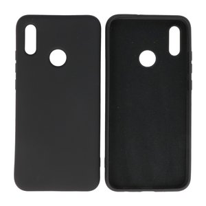 BAOHU Hoesje Geschikt voor de Huawei P Smart 2019 - Fashion Color Backcover Telefoonhoesje - Zwart