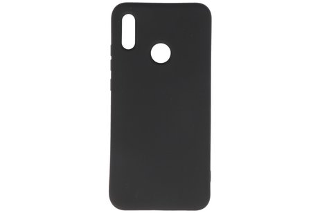 Huawei P Smart 2019 Hoesje Fashion Backcover Telefoonhoesje Zwart