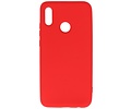 Hoesje Geschikt voor de Huawei P Smart 2019 - Fashion Color Backcover Telefoonhoesje - Rood