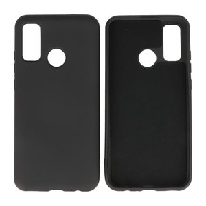 BAOHU Hoesje Geschikt voor de Huawei P Smart 2020 - Fashion Color Backcover Telefoonhoesje - Zwart