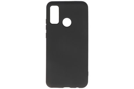 BAOHU Hoesje Geschikt voor de Huawei P Smart 2020 - Fashion Color Backcover Telefoonhoesje - Zwart