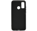 BAOHU Hoesje Geschikt voor de Huawei P Smart 2020 - Fashion Color Backcover Telefoonhoesje - Zwart