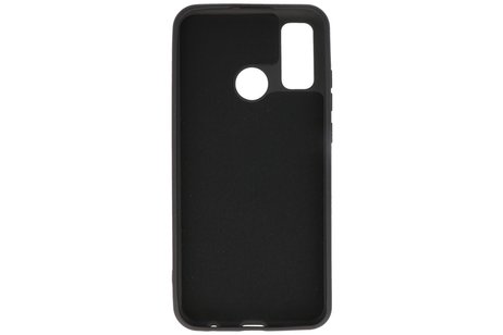 BAOHU Hoesje Geschikt voor de Huawei P Smart 2020 - Fashion Color Backcover Telefoonhoesje - Zwart