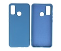 BAOHU Hoesje Geschikt voor de Huawei P Smart 2020 - Fashion Color Backcover Telefoonhoesje - Navy