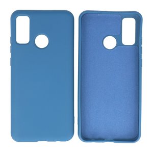 BAOHU Hoesje Geschikt voor de Huawei P Smart 2020 - Fashion Color Backcover Telefoonhoesje - Navy