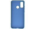 BAOHU Hoesje Geschikt voor de Huawei P Smart 2020 - Fashion Color Backcover Telefoonhoesje - Navy