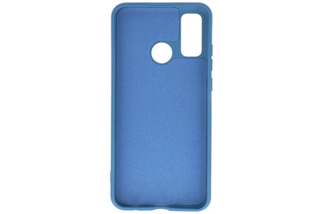 BAOHU Hoesje Geschikt voor de Huawei P Smart 2020 - Fashion Color Backcover Telefoonhoesje - Navy