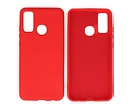 BAOHU Hoesje Geschikt voor de Huawei P Smart 2020 - Fashion Color Backcover Telefoonhoesje - Rood